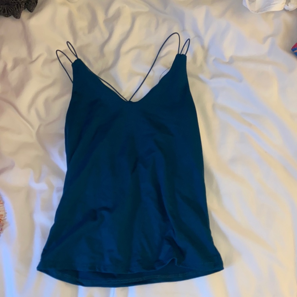 gaze blue tank top size small